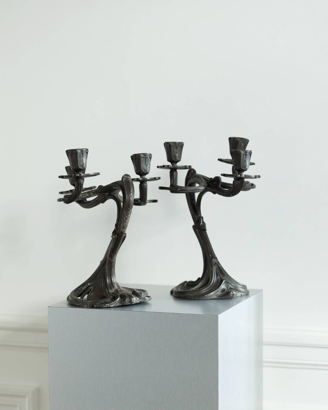 Art Nouveau candlesticks