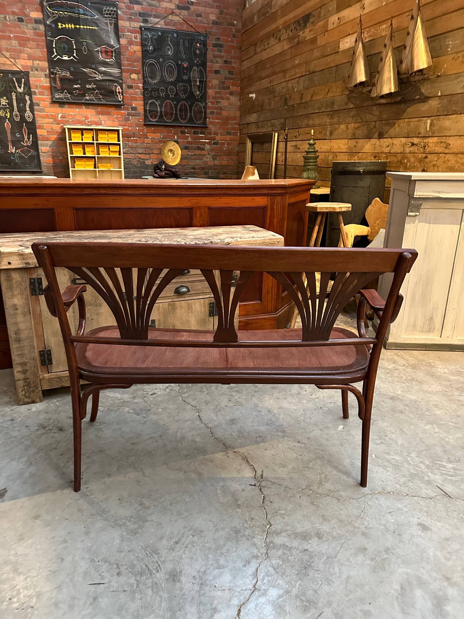 Banquette de bistrot 2 places