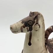 Ceramic candlestick horse, Sardinian, 1960s