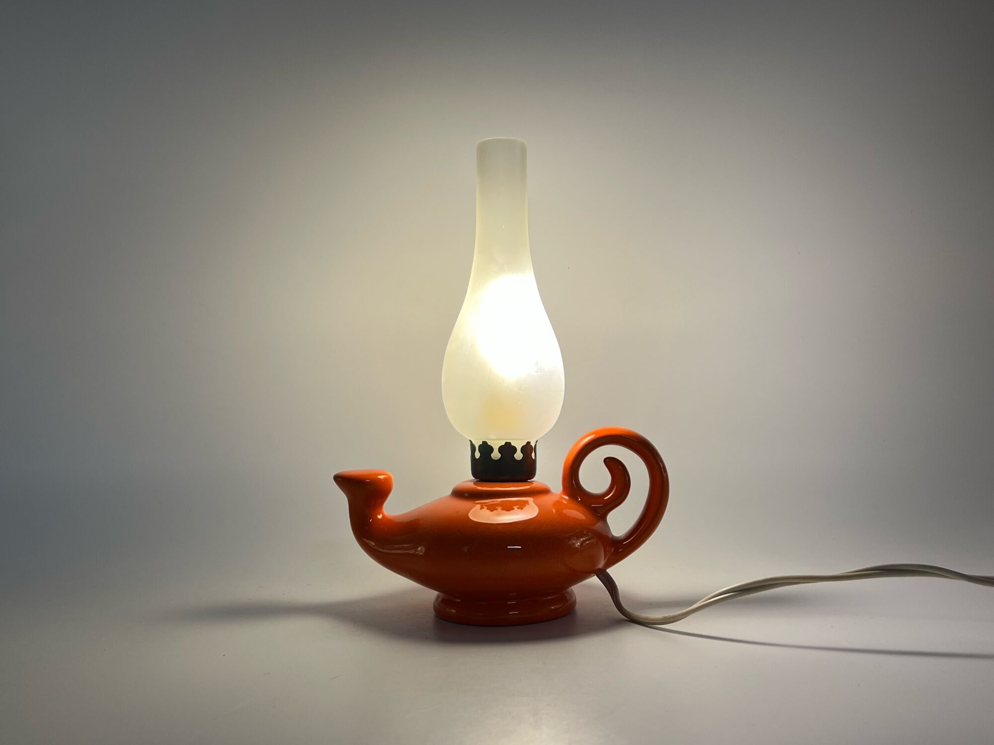 Vintage ceramic lamp, made in italy 1960