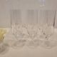 6 engraved crystal champagne flutes (floral) 1920
