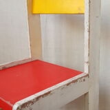 Painted wooden Bauhaus chair