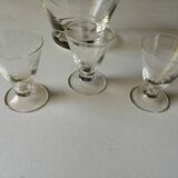Carafe et verres  à liqueur 1950