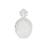 Vintage crystal pineapple sugar bowl pot france 14cm