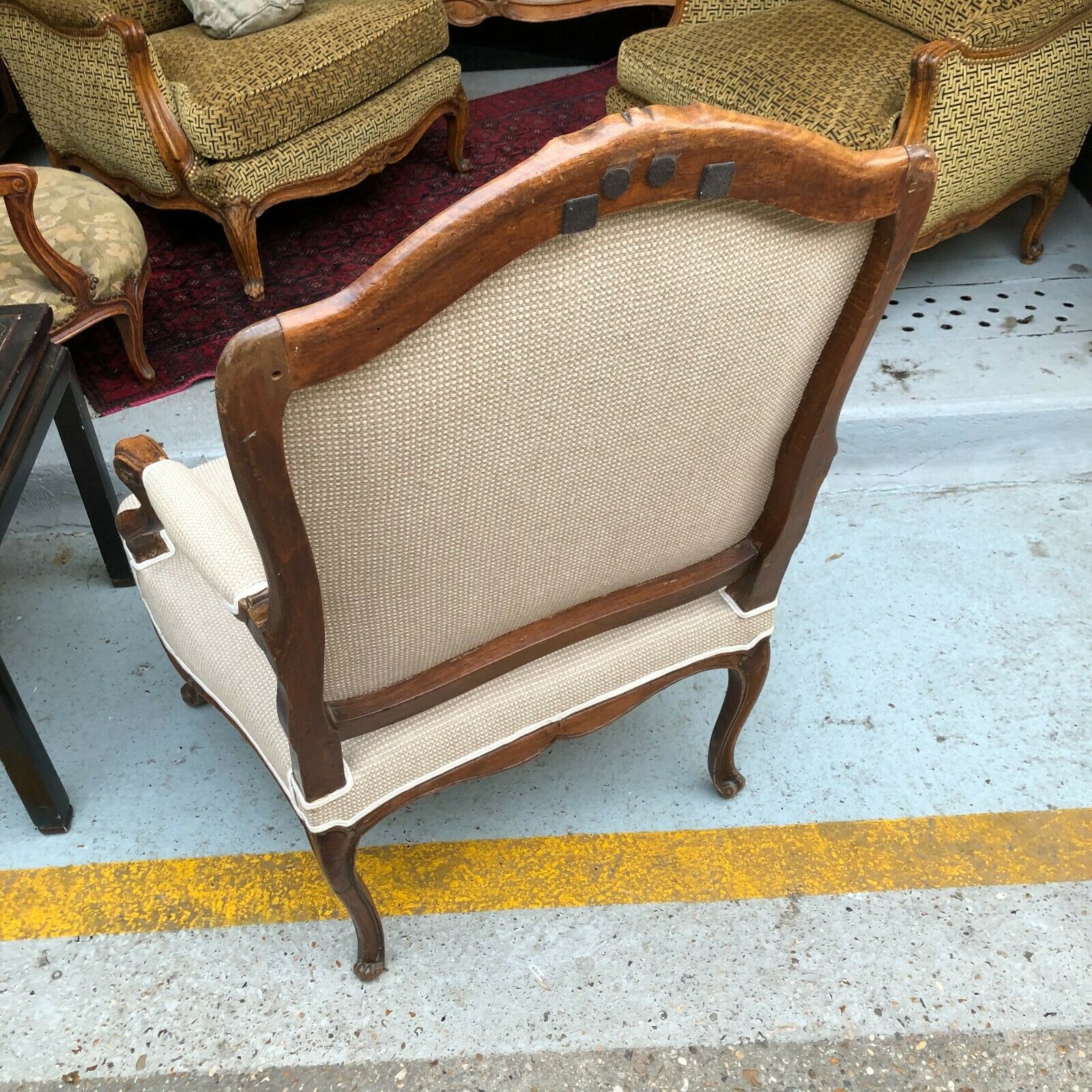 Louis XV period flat chair