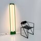 Green floor lamp by Gian N. Gigante for Zerbetto, 1980