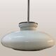 Opaline glass pendant lamp for recycled kitchen counter, vintage glass lampshade, 1960