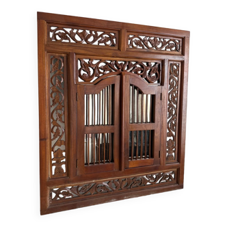 Indonesian wooden mirror