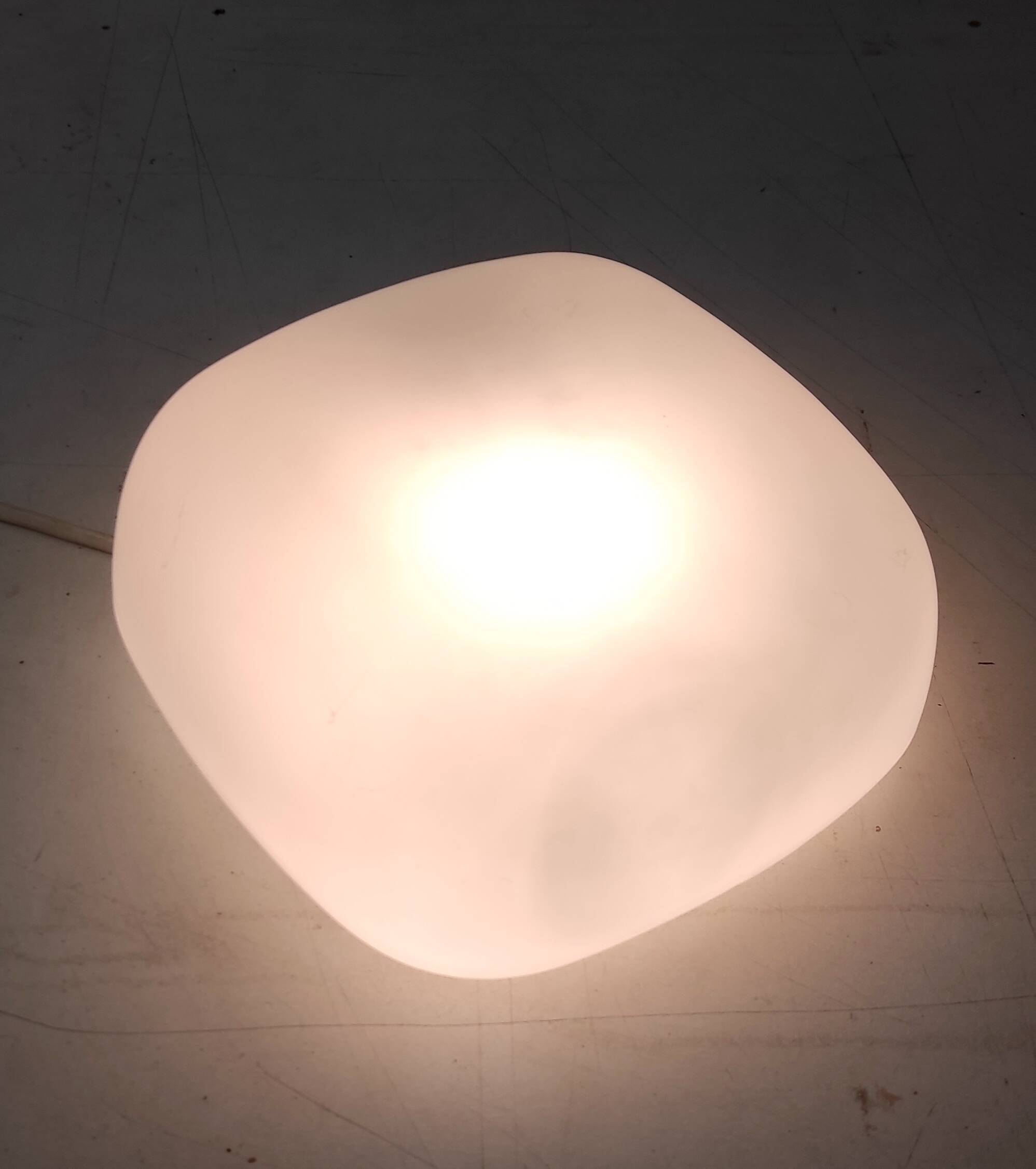 Opaline glass ceiling or wall light - mid-20th century