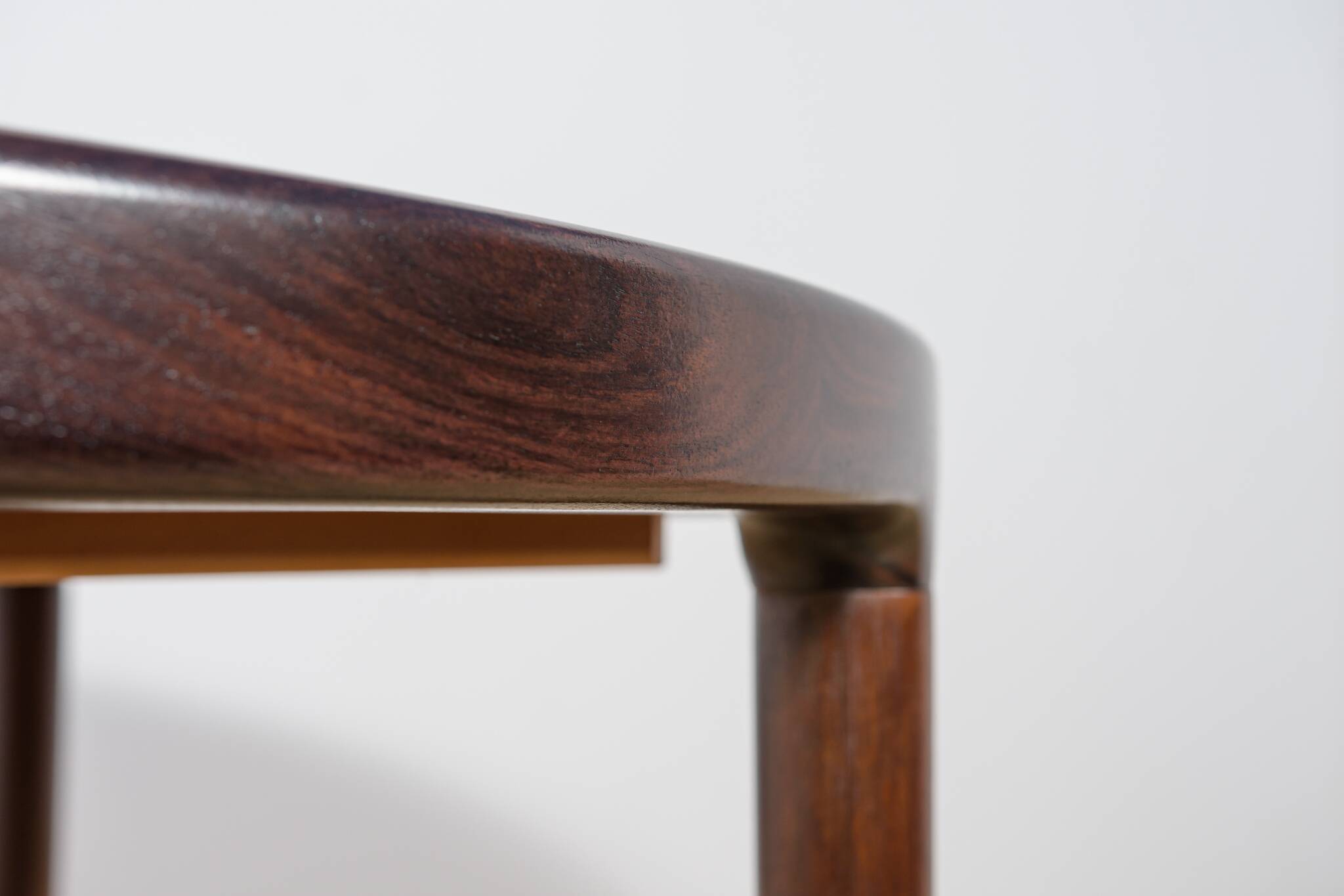 Mid-Century Round Rosewood Extendable Dining Table, Denmark, 1960s