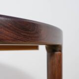Mid-Century Round Rosewood Extendable Dining Table, Denmark, 1960s