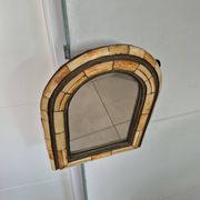 Ancient oriental brass mirror – arch shape