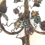 Pair of gilded metal sconces