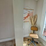 Vintage metal clamshell cabinet