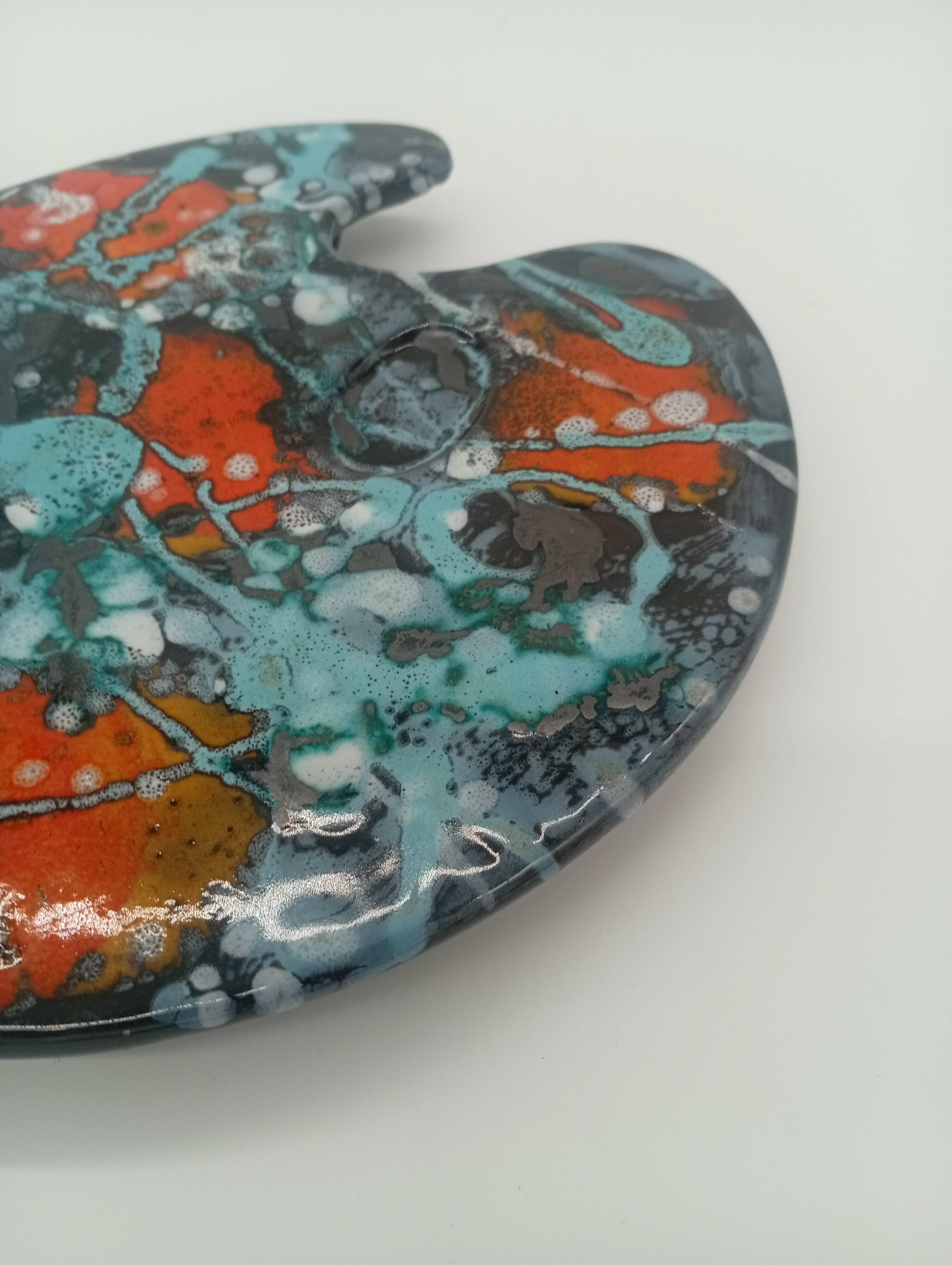 Bottle Coaster Painter's Palette Multicoloured Ceramic Pop