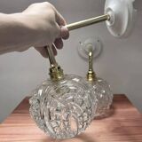 Pair of vintage globe wall lights