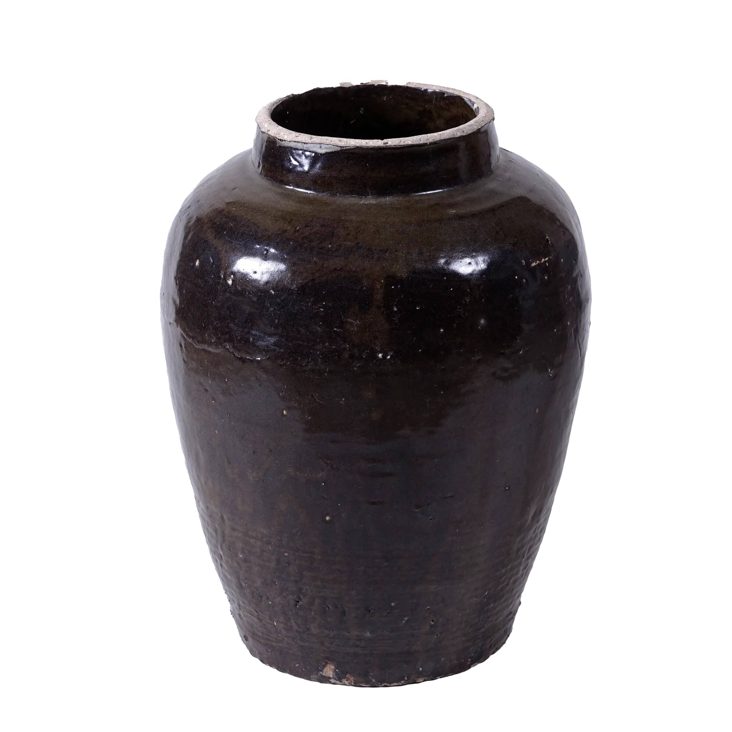 Guang - Chinese black glazed jar no. 3