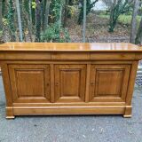 Buffet enfilade Louis Philippe en chêne massif du 20ème 186cm
