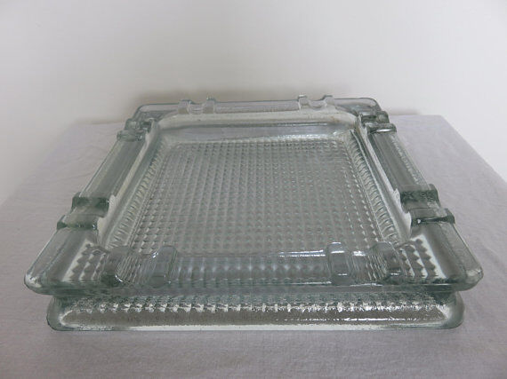 Glass ashtray 50s 60s