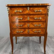 Marquetry bar cabinet, Louis XV style, 20th century
