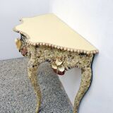 Mid-century french shell console table