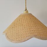 Rattan flower suspension
