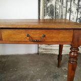 Oak farm table, wooden desk