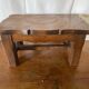 Antique Low Stool Vintage Wood Footrest