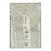 Modern Moroccan Tulu Rug, 100% Natural Wool, Beni Ourain Carpet