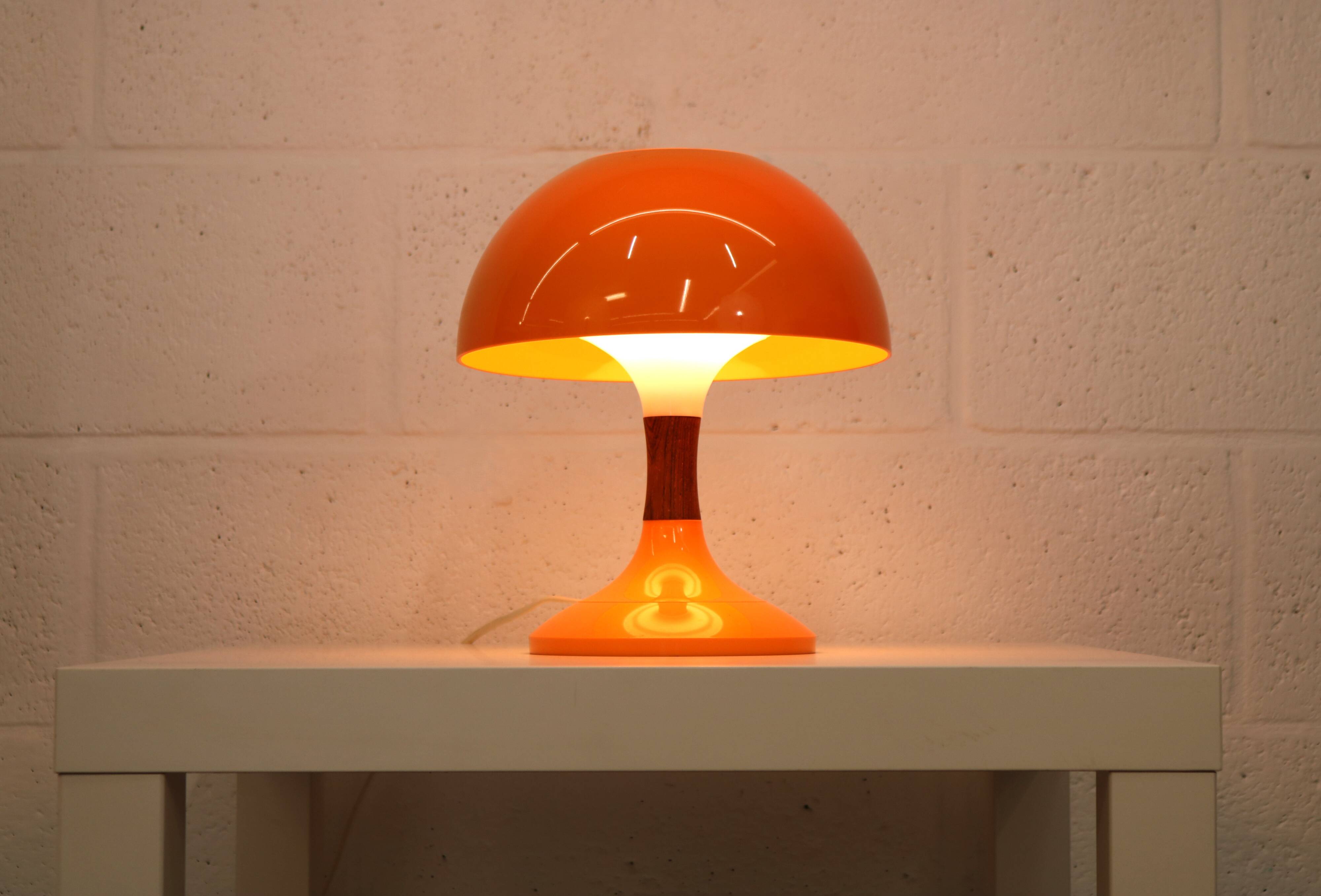 Space age table lamp by Bent Karlby for Ask Belysning, Denmark 70s