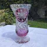 Bohemian crystal vase