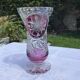 Bohemian crystal vase