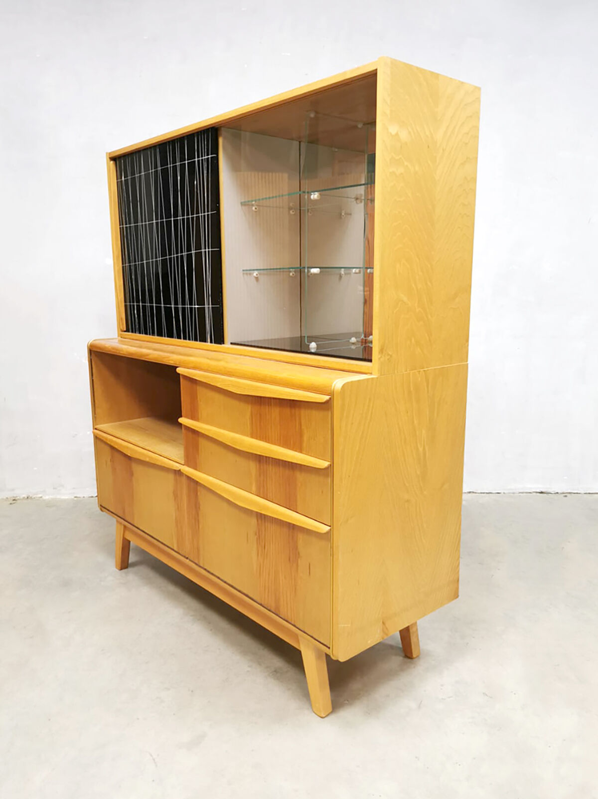 Vintage Czech design cocktail bar by Bohumil Landsman for Jitona