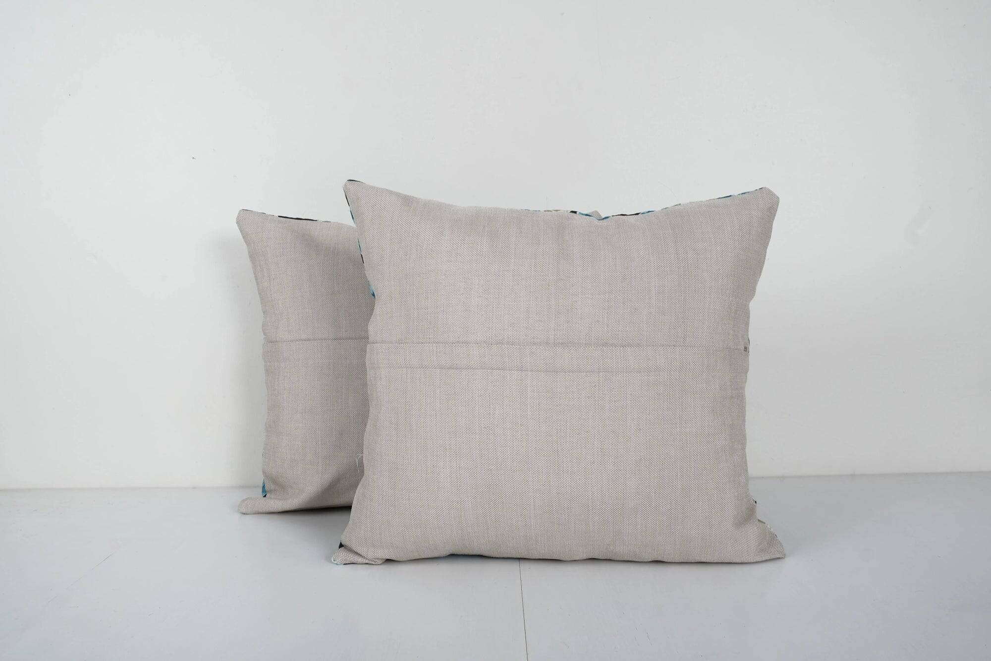 Set of 2 vintage Turkish cushion covers 48x46 cm