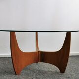 Table à café teak Veneer 1960