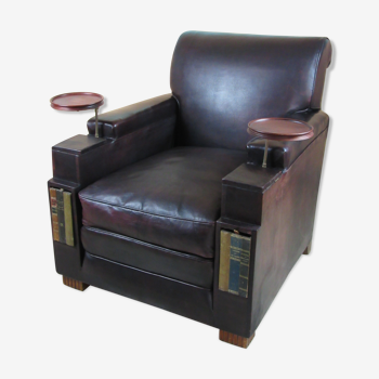 Old leather dandy chair