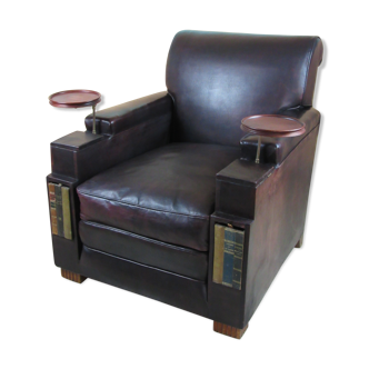 Old leather dandy chair
