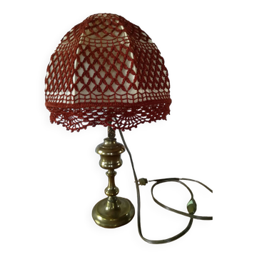 Brass bedside lamp