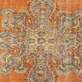 6x8 Brunt Orange & Beige Aesthetic Vintage Rug, 188x262Cm