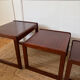 Nest of tables in teak from the 1960s.