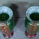 Pair of Glass Paste Vases – Mid 20th Century