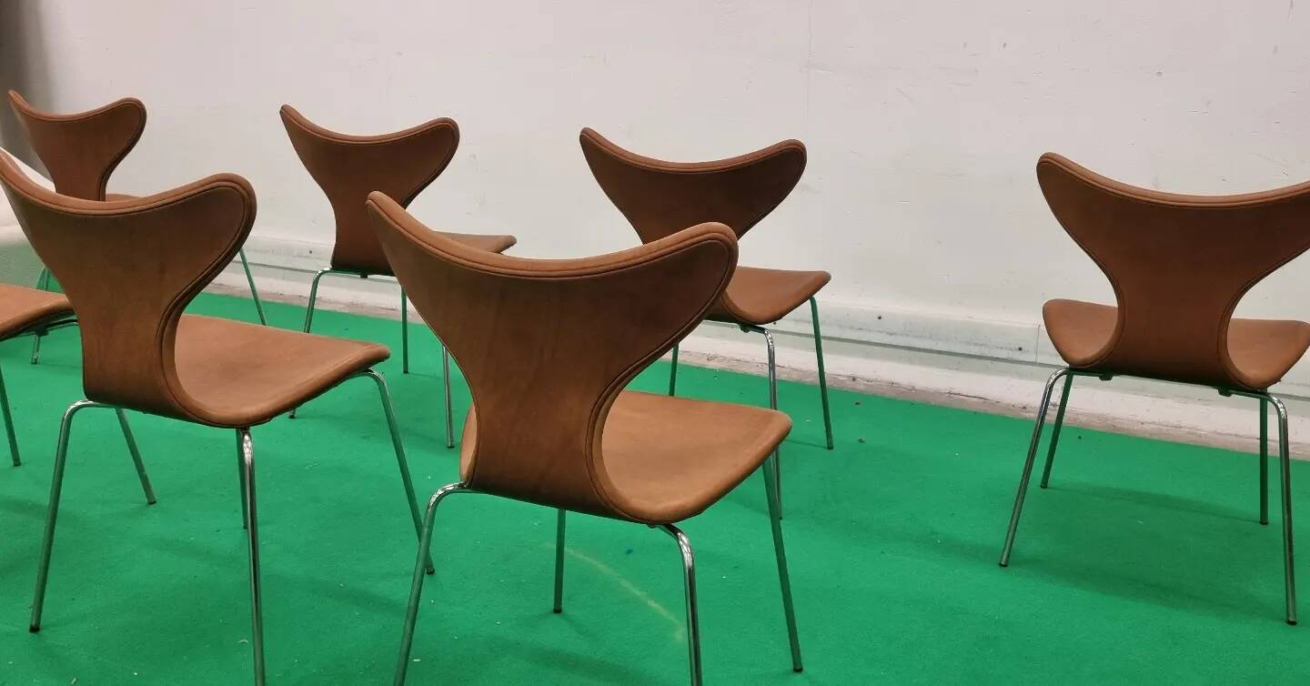 Set 8 Arne Jacobsen Mouette Fritz Hansen '70