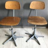 Set of Friso Kramer Work Chairs 70's