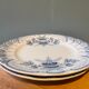 Set of 2 small plates XIXth Iron Earth Regency collection