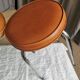 Pair of vintage stools "spindle feet"