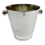 Silver-plated champagne bucket engraved with Auchan 25 years