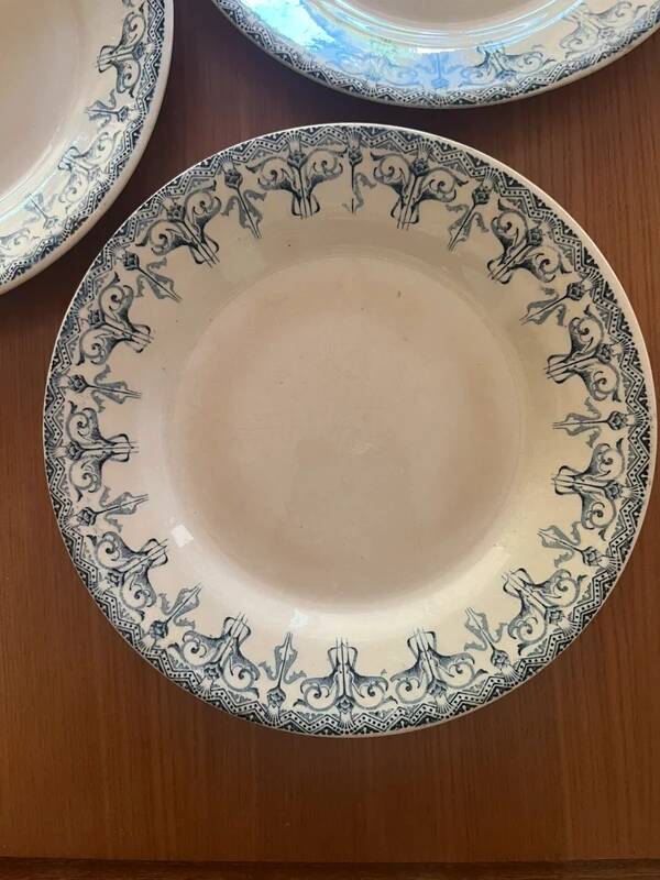 Gien flat plates - Iron earth
