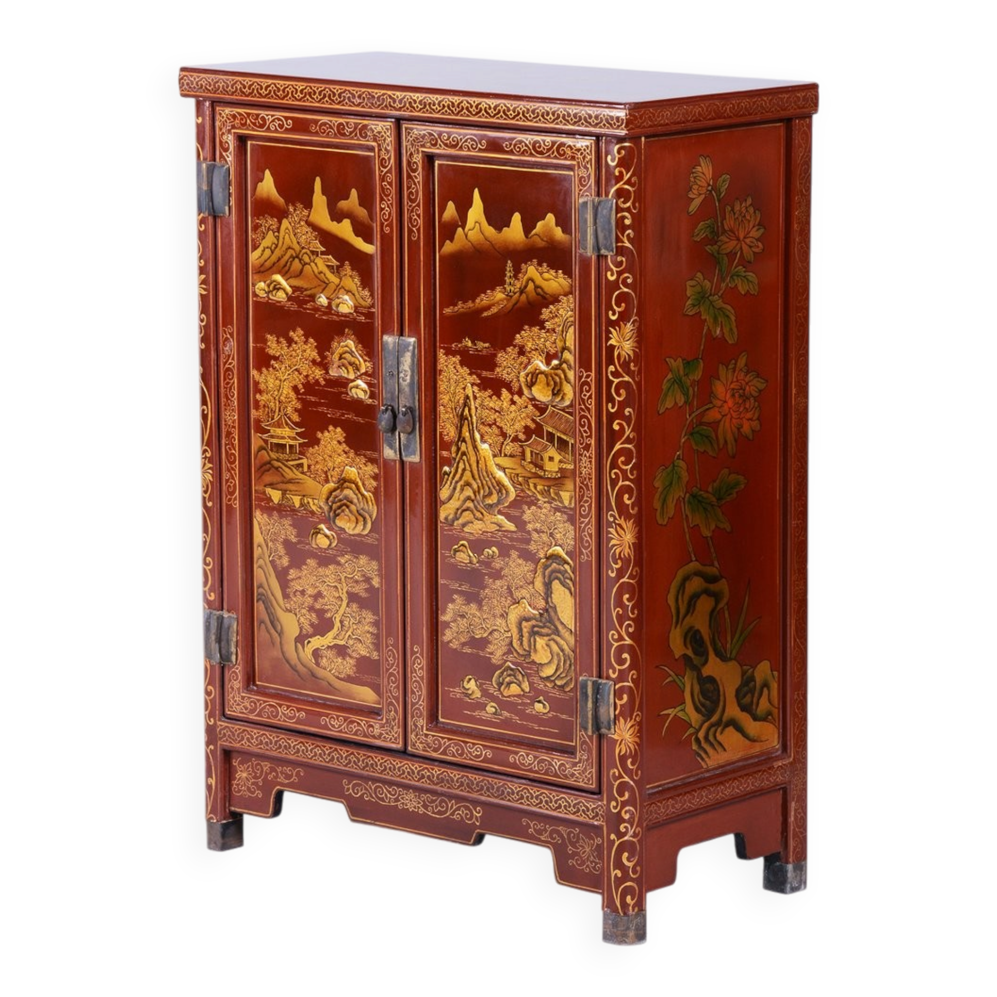 Small Asian-Style Cabinet in Wood, 1850s