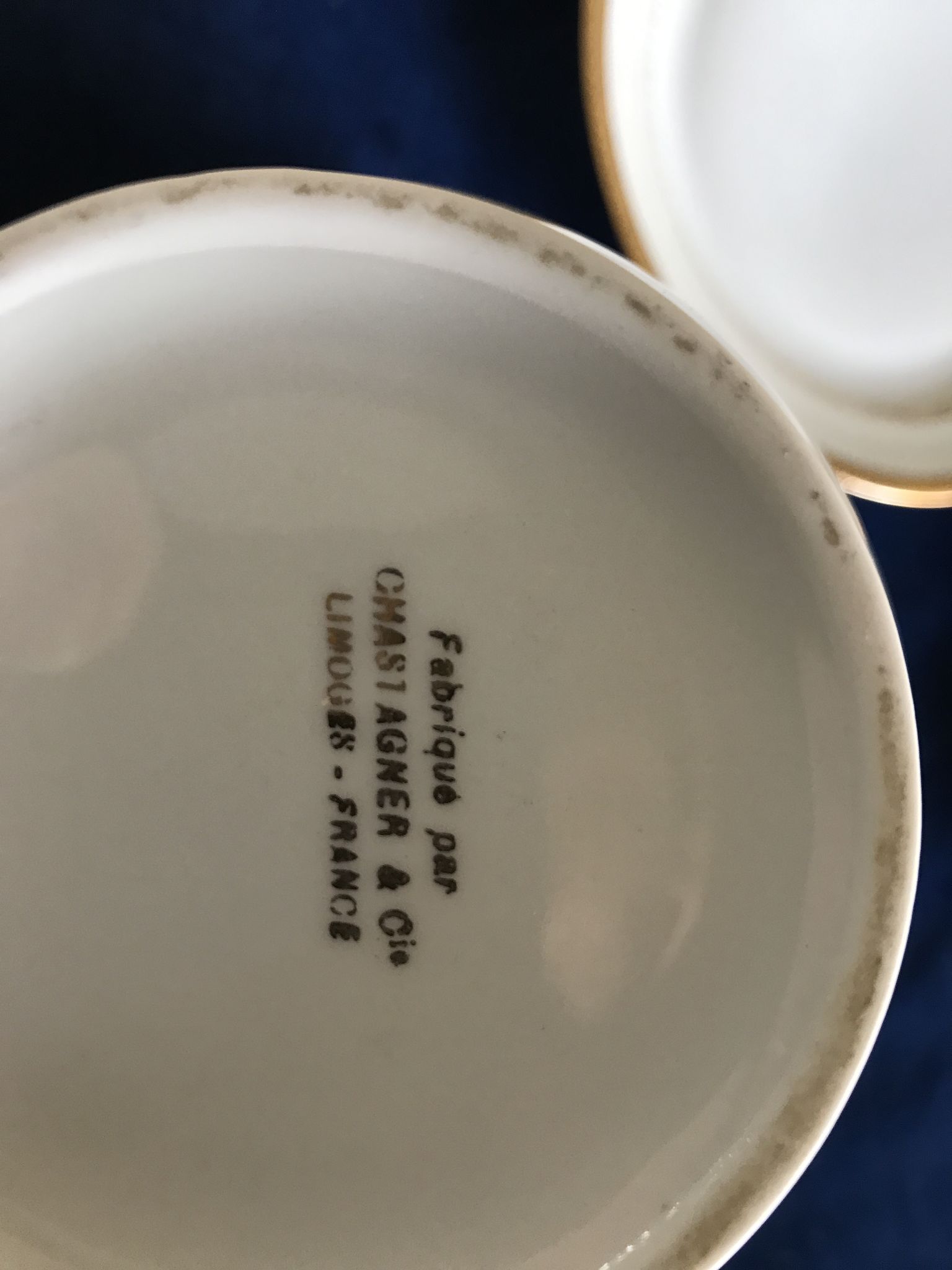 Limoges porcelain coffee service by Chastagner for 8 people