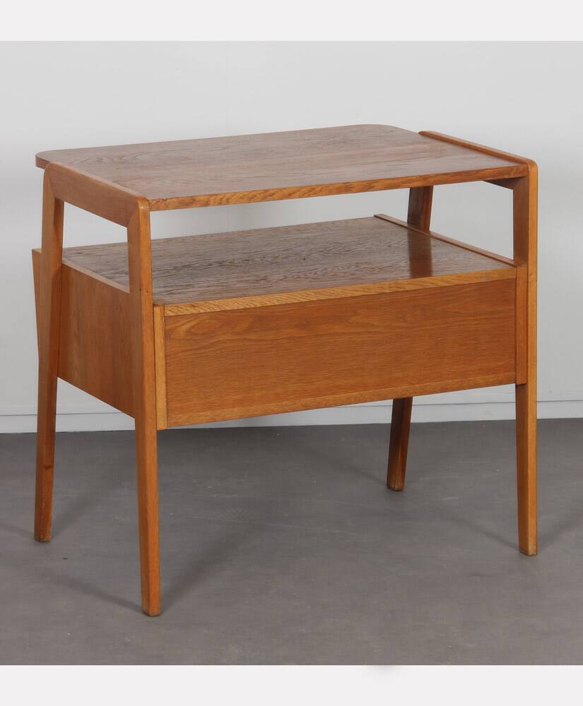 Oak TV cabinet from the Czech Republic, 1960s